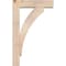 Ekena Millwork Thorton Block Smooth Bracket w/ Offset Brace, Douglas Fir, 5 1/2"W x 20"D x 32"H BKT0604X20X32THR05SDF - alternate 3